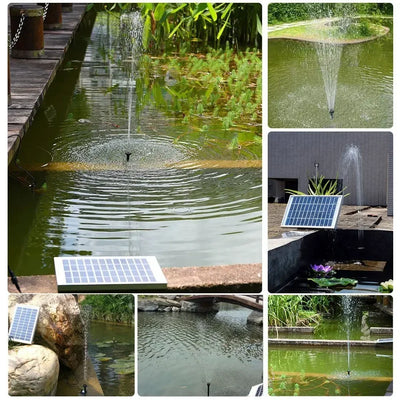 Kit Fontaine Solaire 12 W avec Buse Télescopique pour Bassin