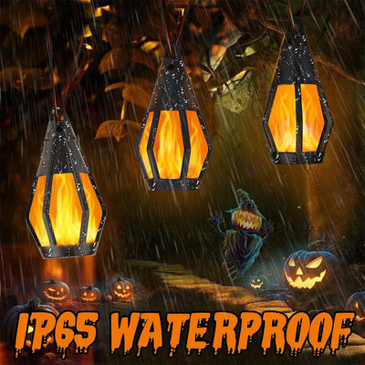 Guirlande Solaire Flamme Vacillante Décorative Halloween Noël