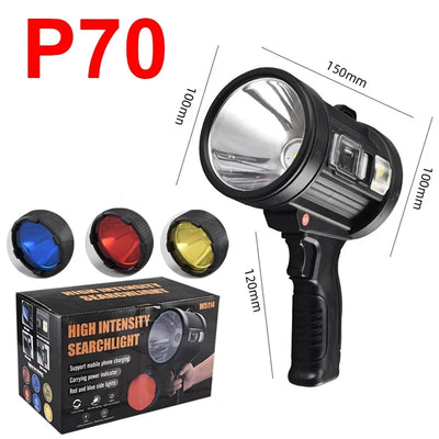 Lampe Torche Solaire LED Rechargeable 1000000lm Camping Chasse