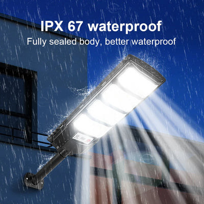Lampe Solaire Murale LED Puissante Détecteur Mouvement IP65