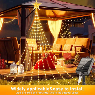 Guirlande Solaire 2 à 3 m 8 Modes Étanche Noël et Halloween