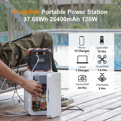 Station d'Énergie Solaire Portable 120W - vue 2