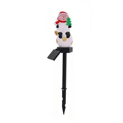 Lampe Solaire Noël Père Noël Sapin et Bonhomme de Neige