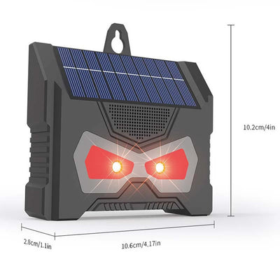 Répulsif Solaire Ultrason LED Clignotante Jardin et Ferme