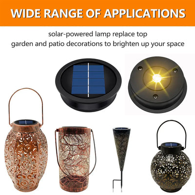 Dessus de Lanterne Solaire de Rechange 7 cm et 8 cm