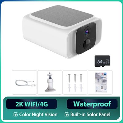 Dimensions de la caméra solaire de surveillance WiFi 4G