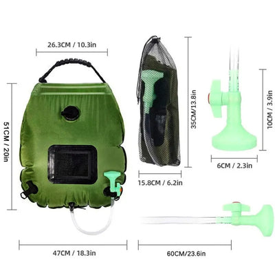 Sac de Douche Solaire Portable 20L pour Camping