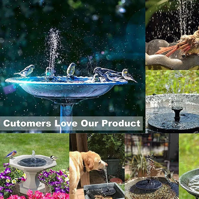 Mini Fontaine Solaire 13 ou 16 cm pour Bassin Extérieur