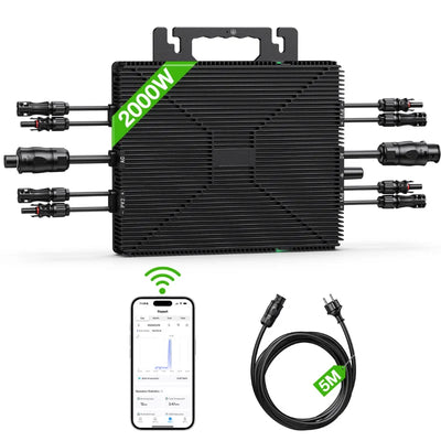Micro-Onduleur Solaire 2000W 4 MPPT WiFi IP67