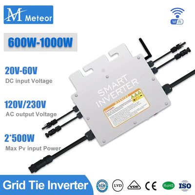 Micro-Onduleur Solaire 600-1000W Réseau WIFI