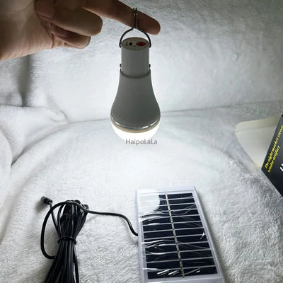Ampoule Solaire LED avec Panneau Photovoltaïque Déporté et Télécommande 7W/9W