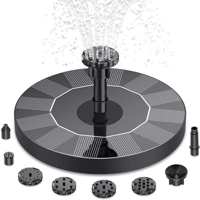 Fontaine Solaire Flottante 16 cm à 8 Buses pour Jardin