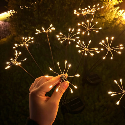 Piquet Solaire Pissenlit à Effet Feu d'Artifice