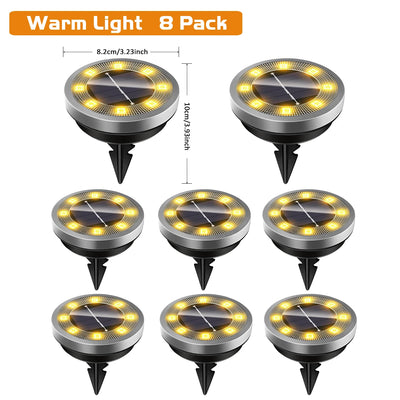 Spot Solaire de Sol Étanche IP65 pour Jardin et Terrasse
