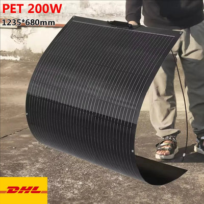 Panneau Solaire Flexible 12V ETFE et PET 95W à 400W