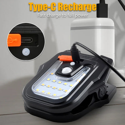 Lampe Solaire à Pince Détecteur de Mouvement IP65