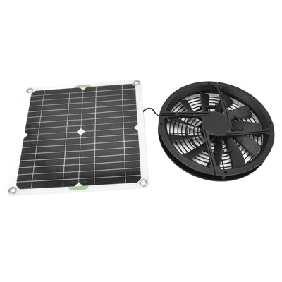 Extracteur Solaire 100W 12V pour Serre, Chenil et Basse-Cour