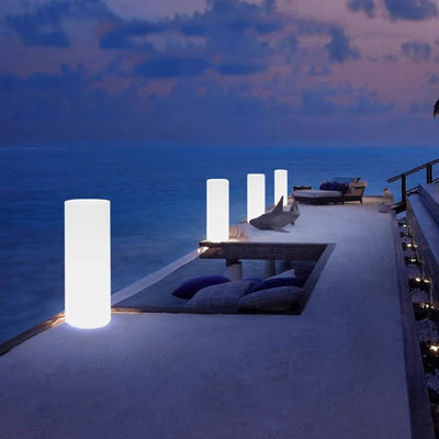 Lampe Solaire de Jardin Cylindrique pour Pelouse