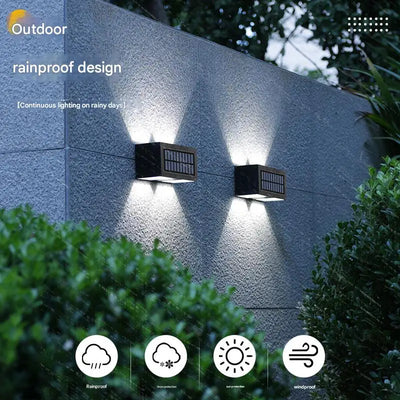 Applique Murale Solaire Extérieur Crépuscule à l'Aube Lot de 4