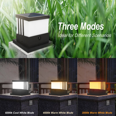 Lampe Solaire Pilier Clôture LED Étanche IP65 Jardin Portail