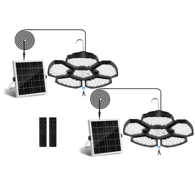 Lampe Solaire Suspendue 156 LED Détecteur Mouvement Garage