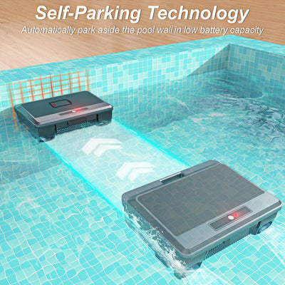 Robot de Piscine Solaire Sans Fil Nettoyeur de Surface