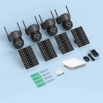 Kit Caméra Solaire WiFi NVR 4 Caméras - vue 6