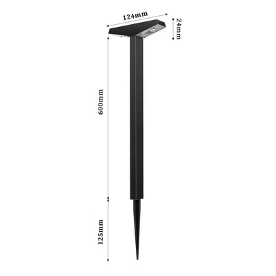 Lampe Solaire de Jardin à Planter pour Pelouse et Allée