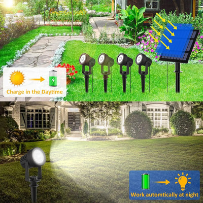 Projecteur Solaire Extérieur 1 à 6 Têtes Orientables IP65