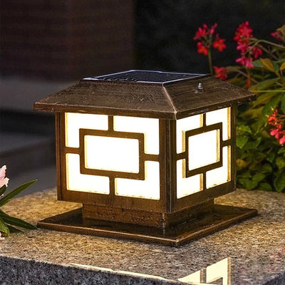 Lampe Solaire de Pilier Portail Étanche