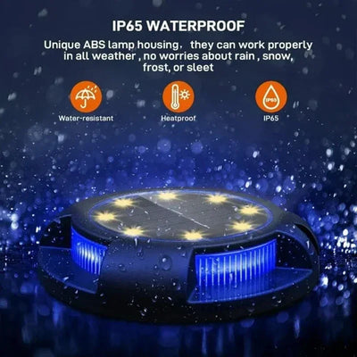 Spot Solaire Encastrable 12 LED Étanche IP65 Jardin Allée