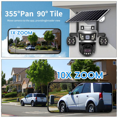 Camera Solaire 4G Exterieure Zoom 10x