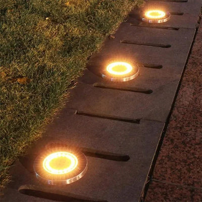 Lampe Solaire Encastrée Sol LED Étanche Terrasse Jardin Allée