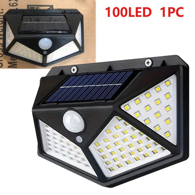 Applique Murale Solaire Extérieur 468 LED Détecteur de Mouvement