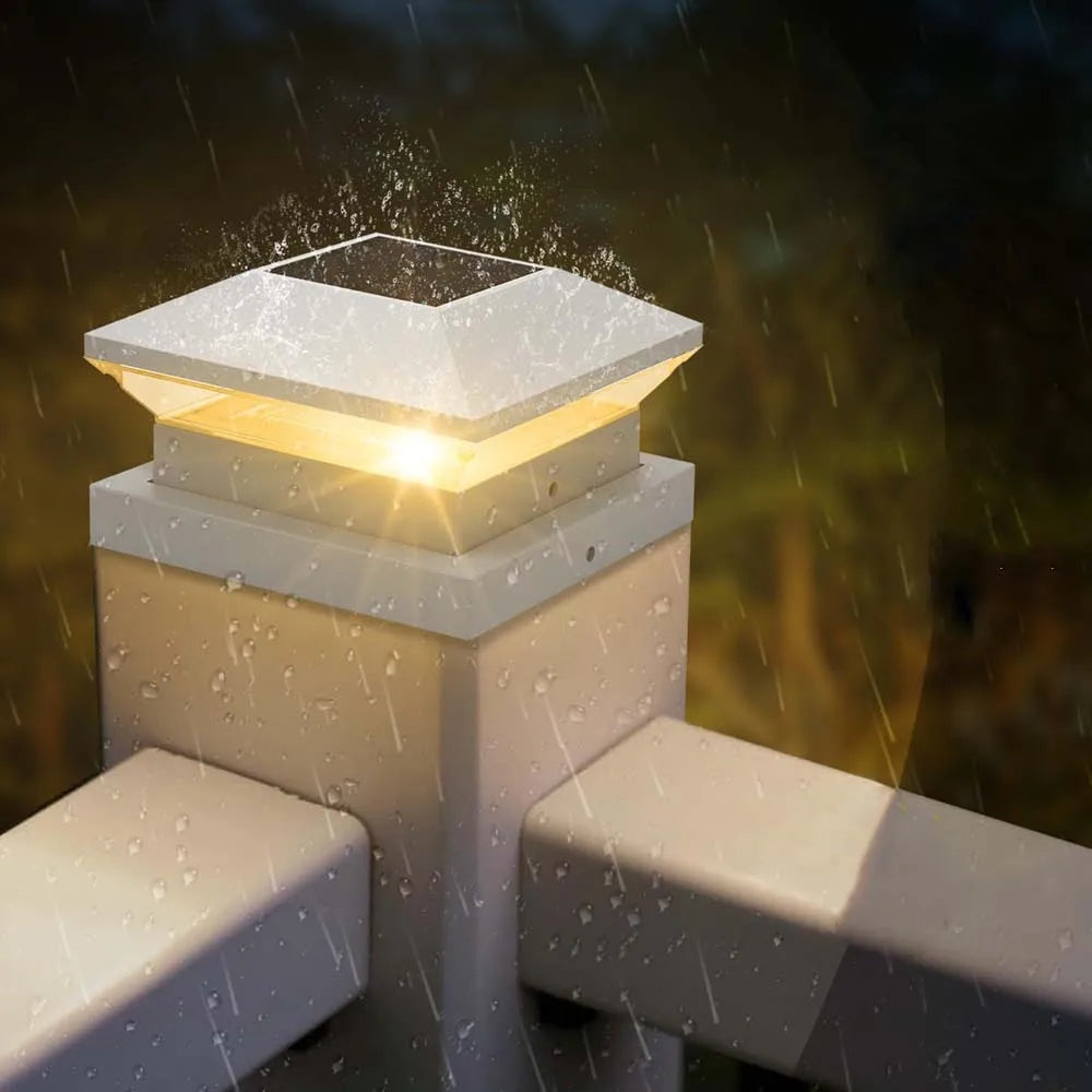Borne Solaire Extérieur Pilier de Clôture 3000K 6000K IP65