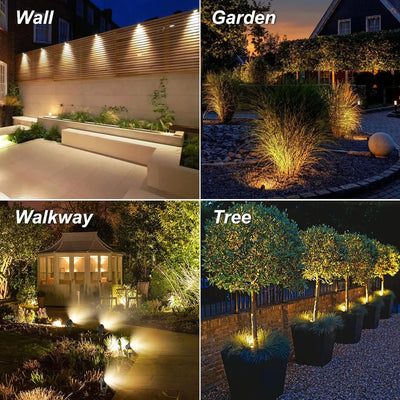 Projecteur Solaire LED IP65 3000K Jardin Allée Mur Arbre