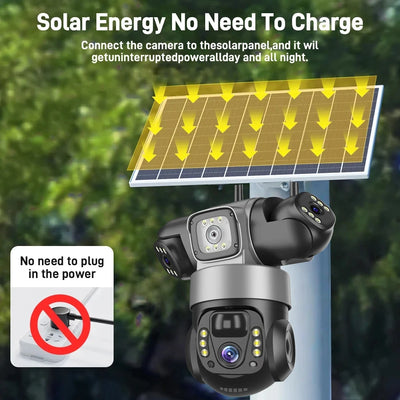 Caméra Solaire Surveillance Extérieure 4G Wifi - vue 4