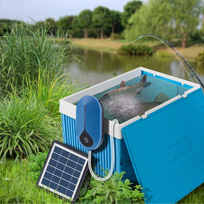 Pompe à Air Solaire pour Bassin et Étang à Poissons