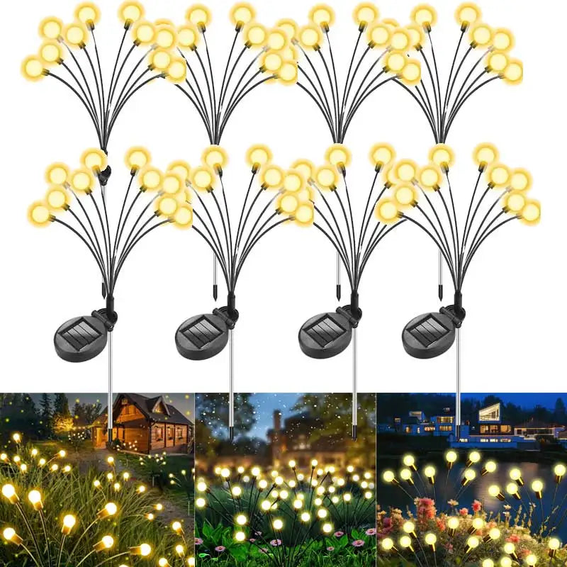 Piquet Solaire de Jardin LED Luciole pour Pelouse