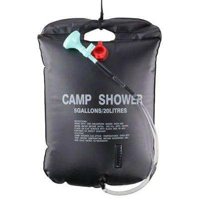 Sac de Douche Solaire 20 L avec Tuyau et Pulvérisateur