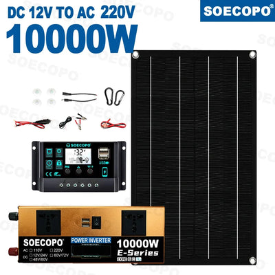 Kit Solaire Complet 10000W Panneau 800W Hors Réseau