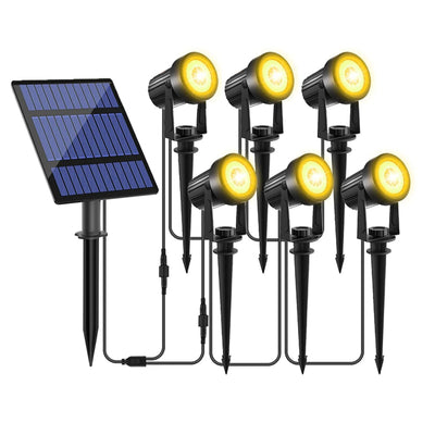 Projecteur Solaire LED IP65 3000K Jardin Allée Mur Arbre