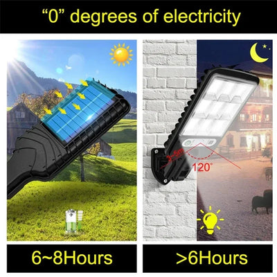 Applique Murale Solaire Extérieur Détecteur de Mouvement avec Télécommande