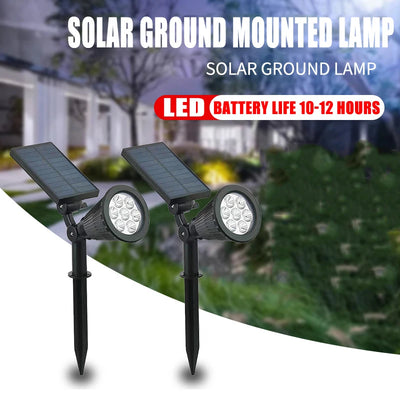 Projecteur Solaire RGB Extérieur à Planter pour Jardin, Pelouse et Allée