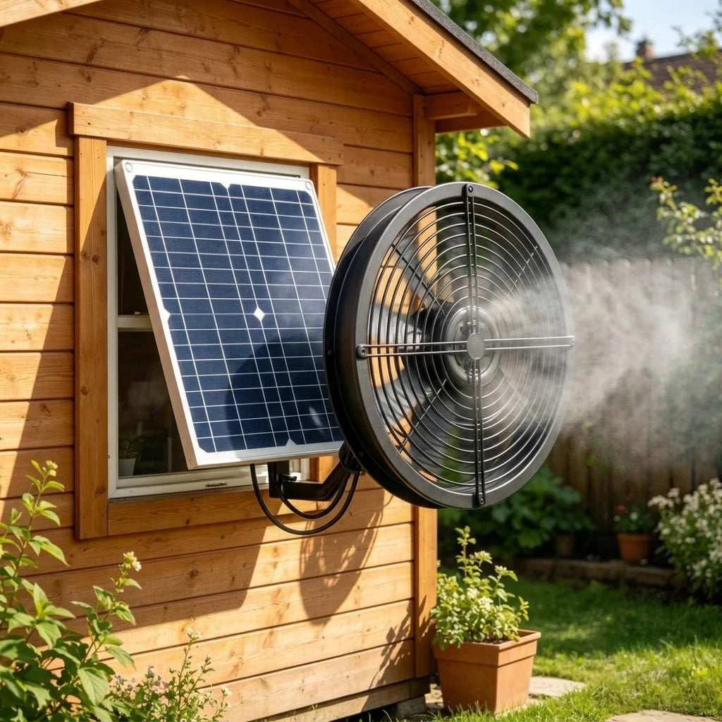 Extracteur Solaire d'Air pour Chenil, Basse-Cour et Serre