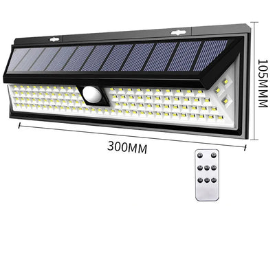 Applique Murale Solaire Extérieur Détecteur de Mouvement 118 LED