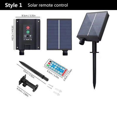 Spot Solaire Extérieur à Planter Inox 8 LED Jardin