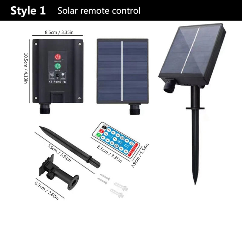 Spot Solaire Extérieur à Planter Inox 8 LED Jardin