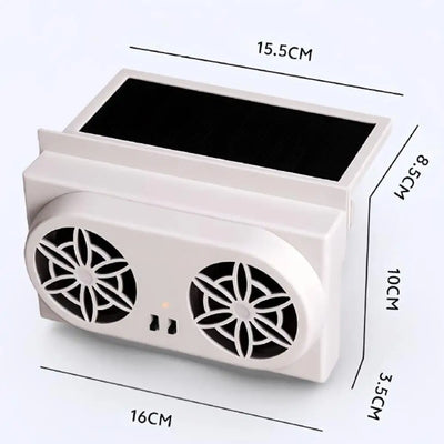 Ventilateur Solaire Portable d'Échappement pour Voiture