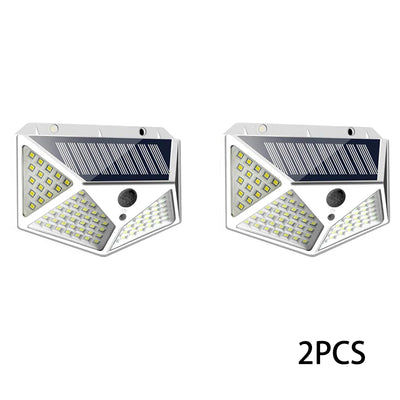 Lampe Solaire Extérieur Détecteur de Mouvement 100 LED Murale